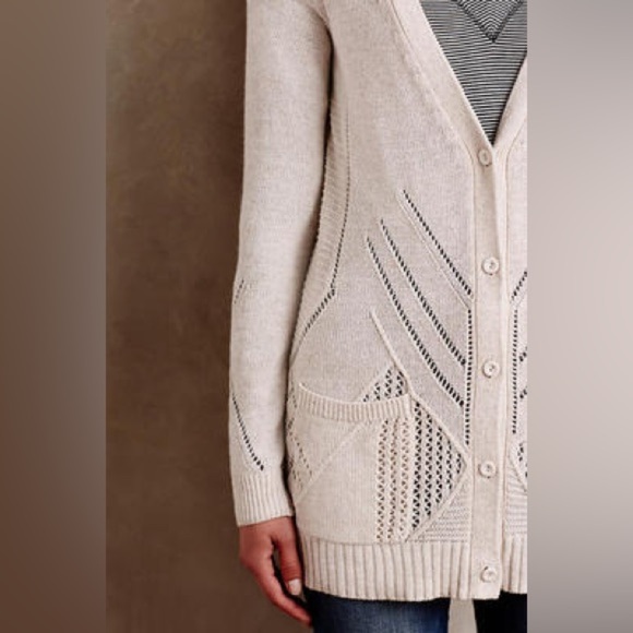 Anthropologie Sweaters - Anthropologie MOTH Oatmeal Elin Cashmere Blend Cardigan